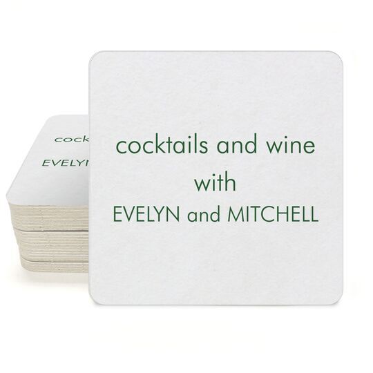 Your Personalized Square Coasters